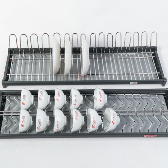 Giá bát đĩa tủ trên Inox oval 304 FC36S